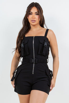 Jumpsuit Cargo Black