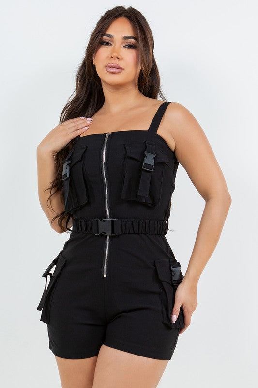 Jumpsuit Cargo Black